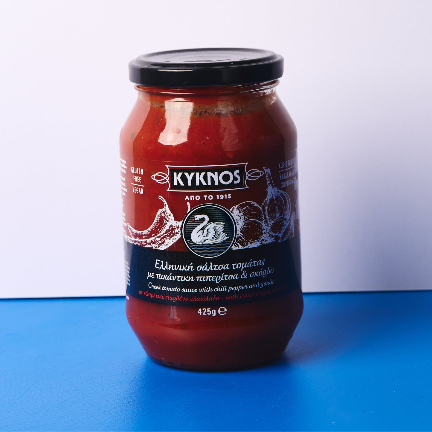 Kyknos (Gluten Free) Greek Tomato Sauce with Chilli and Garlic