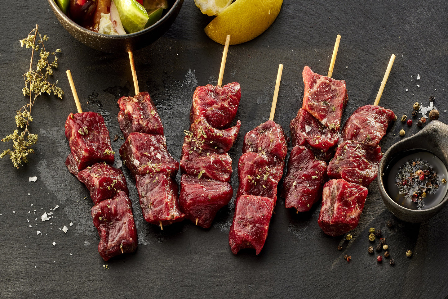 Mini cocktail Beef Wagyu Souvlaki