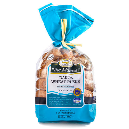 Dakos Wheat Rusks, (To Manna) 600g